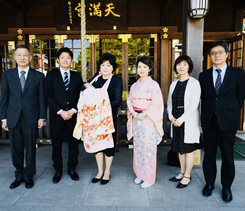 四月二十一日 ご祈祷後に②お子様のお健やかなご成長をお祈り申し上げます。